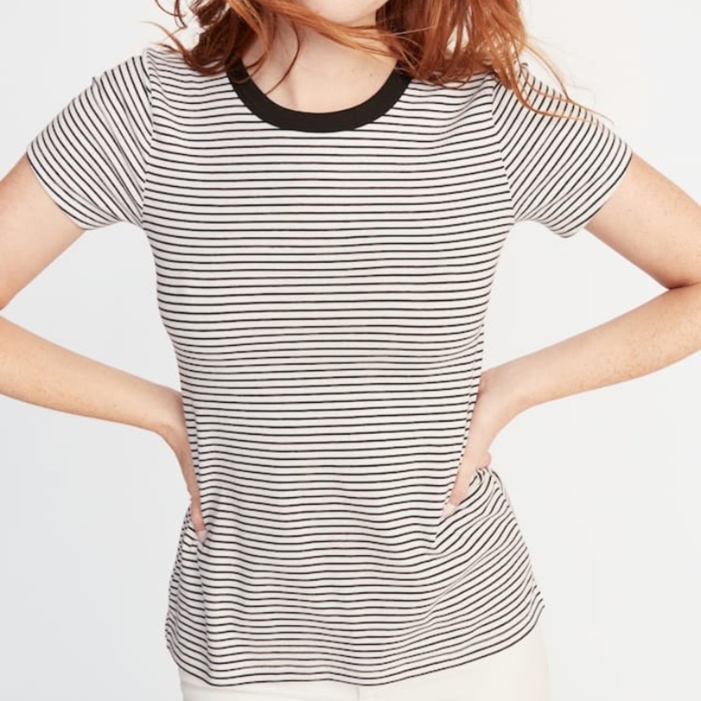 Old Navy Striped Crewneck Tee